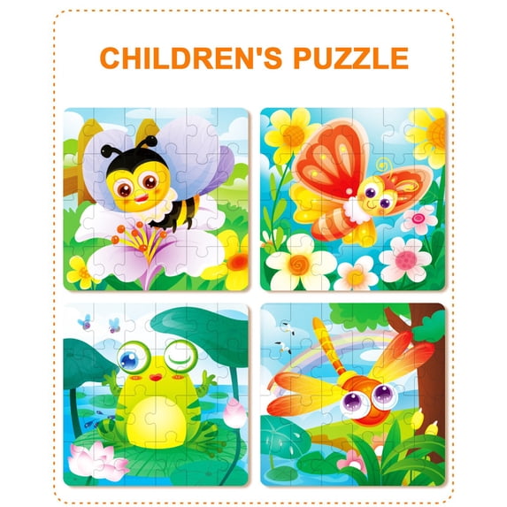 Darzheoy Puzzles for Kids Ages 3-5 Toddler Montessori Learning Education Preschool Sets Games for Boy Girl 3 4 5+ Years Old, 24 Pieces