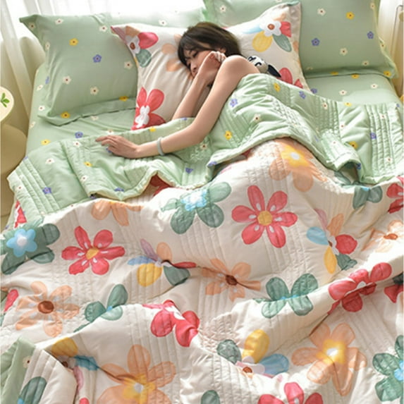 Darzheoy Quilt, Lightweight Quilt for Summer, Super Soft Machine Washable Lightweight All-Season Nostalgic Design Solid Color(39.37×27.56in), Gray