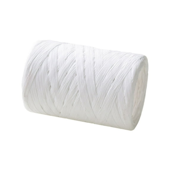 Darzheoy Raffia Ribbon, Christmas Gift Wrapping Raffia Paper String Ribbon Packing Paper Twine for Craft DIY Supply Christmas, 328ft