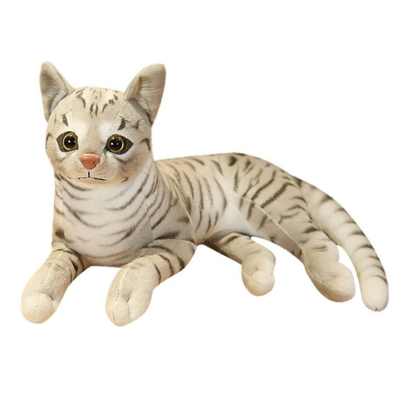 Darzheoy Realistic and Cute Kitten Cute Simulation Cats Toys Stuffed Soft Dolls Home Decor Gifts Life Size 11.4 inch Figurine for Cat Lover Collectible