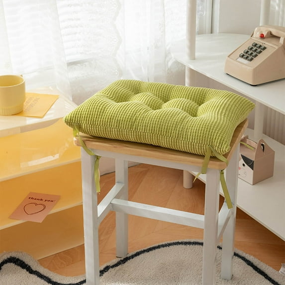 Darzheoy Rectangular Seat Cushion Chair Pads for Kitchen Dining Chairs, Soft Comfort Velvet Chair Mat Pillow Cushions for Office Desk Living Room