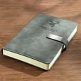thumbnail image 1 of Darzheoy Refillable Writing Journal Notebook, Travelers Notebook with Leather Cover and Strap, Small Leather Notebook for Men & Women, Gray, 1 of 7