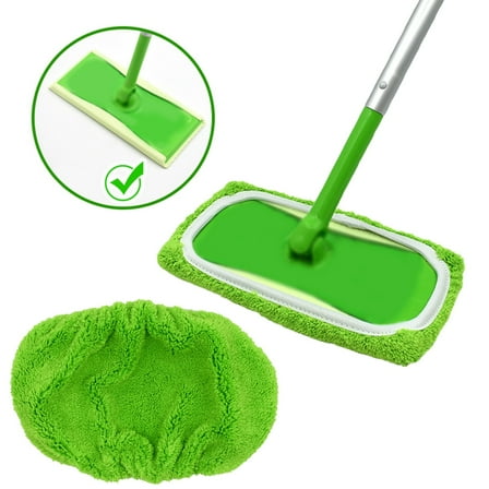 Darzheoy Reusable Microfiber Mop Pads Wet and Dry Sweeping Cloths for Mop Washable