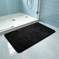 thumbnail image 1 of Darzheoy Seashell Bath Mat, Embossed Soft Absorbent Bathroom Rug, Water Absorbing Door Mat, Quick Dry Bathroom Mat for Shower, Sink, Bedroom, Entryway, Laundry Room, 1 of 7