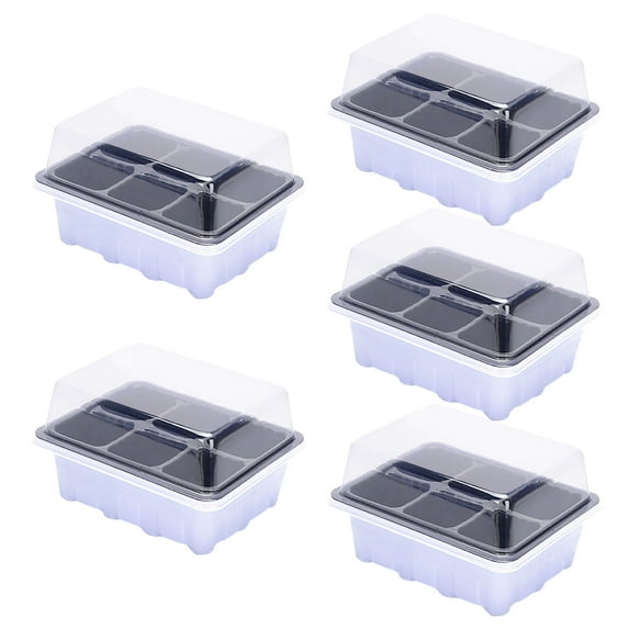 Darzheoy Seed Starter Tray, 30 Cells Seedling Starter Trays Greenhouse Growing Trays, Reusable Seed Germination Seedling Tray for Indoor Gardening Plant