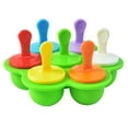 thumbnail image 1 of Darzheoy Silicone Popsicle Mold, 7-cavity DIY Ice Mold with Colorful Sticks, Popsicle Makers for Egg Bites, Lolli and Ice Cream Mould, Baby Food Storage Container, Ice Trays, 1 of 6