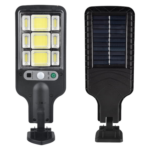 Darzheoy Solar Street Lights Outdoor, Motion Sensor Flood Light 3 Lighting Modes, IP65 Waterproof, with Remote Control, Wall Security Lights for Yard Garden Patio Front Door