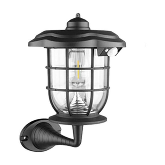 Darzheoy Solar Wall Lantern Outdoor Wall Sconce with 3 Modes Waterproof Solar Outdoor Decorative Led Light Fixture for Fence Wall Garden Deck Porch Patio Backyard