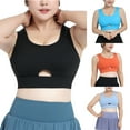 thumbnail image 1 of Darzheoy Sports Bras for Women Empty Fake Two-piece Sports Underwear Large Size Fitness Clothes Shockproof High-strength Bra All-in-one Yoga Vest XXXXXL, 1 of 7