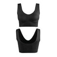 thumbnail image 1 of Darzheoy Sports Bras for Women 2 Pack Seamless Sports Bra Wirefree Yoga Bra with Removable Pads Bras for Women One size, 1 of 3