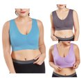 thumbnail image 1 of Darzheoy Sports Bras for Women Color Plus Size Ultra-thin Large Bra Sports Bra Full Bra Cup Tops XXXL, 1 of 9