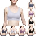 thumbnail image 1 of Darzheoy Sports Bras for Women Large Size Beautiful Back Yoga Vest Fitness Jogging Underwear Composite Fabric Seamless Sports Bra XXXL, 1 of 7
