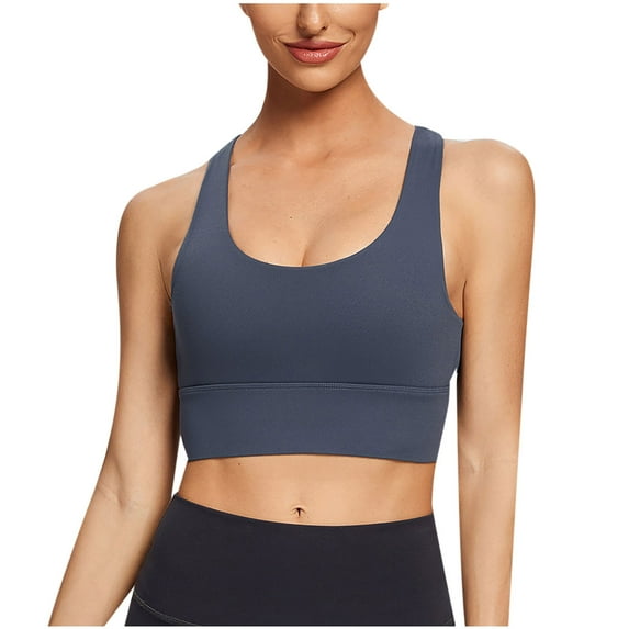 Darzheoy Sports Bras for Women Sexy Tank Top Vest Sports Bra Female Yoga Fitness Racerback Sports Bra S