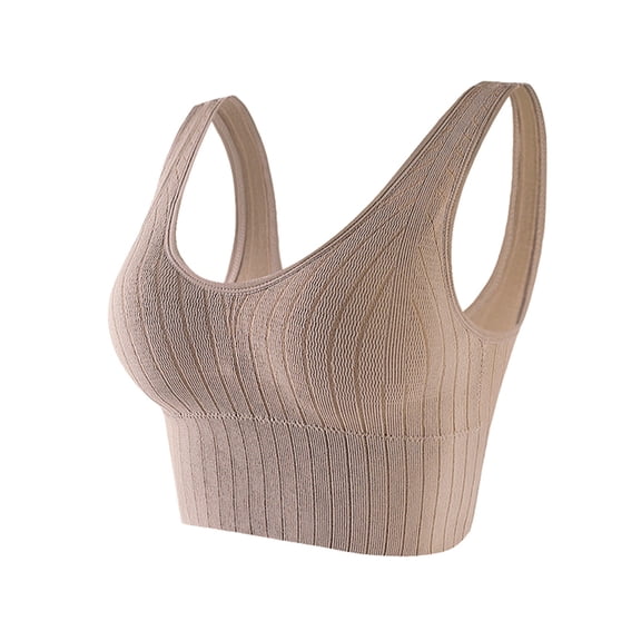 Darzheoy Sports Bras for Women Sexy Ultra-thin Lace Bra Without Steel Ring U-shaped Beauty Back With Removable Breast Pad One Size