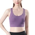 thumbnail image 1 of Darzheoy Sports Bras for Women Sports Yoga Vest Tops Shockproof Fitness Bras High Strength Boat Neck Yoga Vest Bras M, 1 of 9