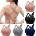 thumbnail image 1 of Darzheoy Sports Bras for Women Vest Push-Up Yoga Bras Fitness Sports Bra With Removable Chest Pad Racerback Bras M, 1 of 6
