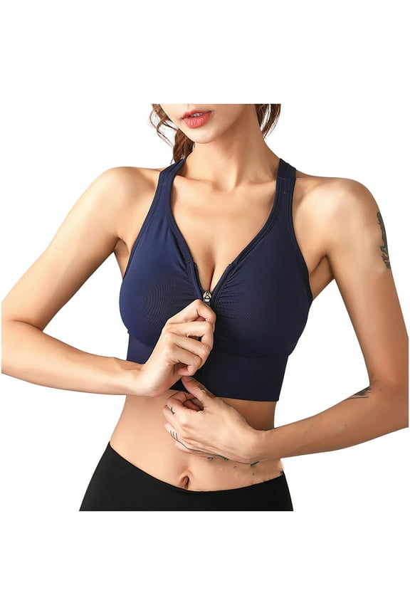 Sports Bras for Women Yoga Solid Sleeveless Cold Shoulder Casual Tanks Blouse Tops Intimates Push Up 80C/80D/85A/85B/85C/85D