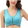 thumbnail image 1 of Darzheoy Sports Bras for Women Zipper Shockproof Gathers Wire-Free Vest Running Fitness Underwear Sports Bra 100D/105A/105B/105C/105D, 1 of 4