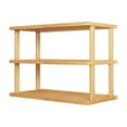 thumbnail image 1 of Darzheoy Standing Storage Shelves, Wood Portable Space-Saving Storage Rack Desk Shelf Kitchen Storage with 3 Tier for Office, Living Room, Kitchen, 1 of 6