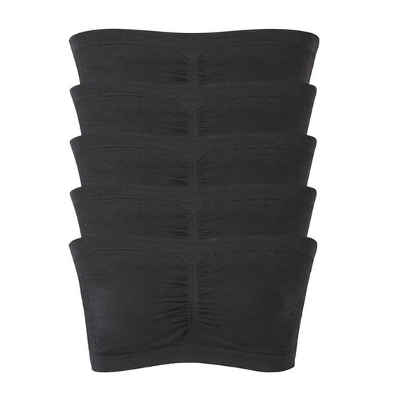 Darzheoy Strapless Bras for Women Stretch Strapless Bra Summer Bandeau Bra Plus Size Strapless Bra Comfort Wire Free Bra Bras for Women High Support 34/A-C