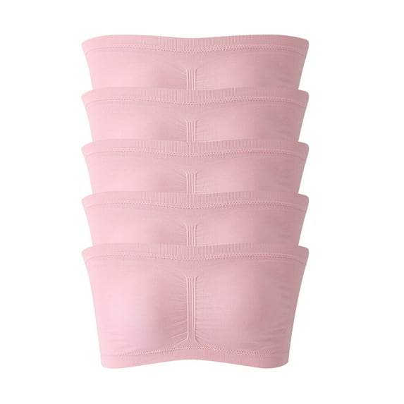 Darzheoy Strapless Bras for Women Stretch Strapless Bra Summer Bandeau Bra Plus Size Strapless Bra Comfort Wire Free Bra Bras for Women High Support 38/B-DD