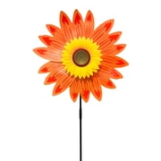 Darzheoy Sunflower Lawn Pinwheels, Wind Spinner with Ground Stake, Colorful Sunflower Windmill, Flower Spinners Outdoor for Decoration Yard Garden Sculpture Stake Lawn
