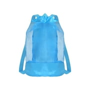 Darzheoy Swim Bag Mesh Drawstring Backpack Beach Backpack for Swimming, Gym, and Workout Gear