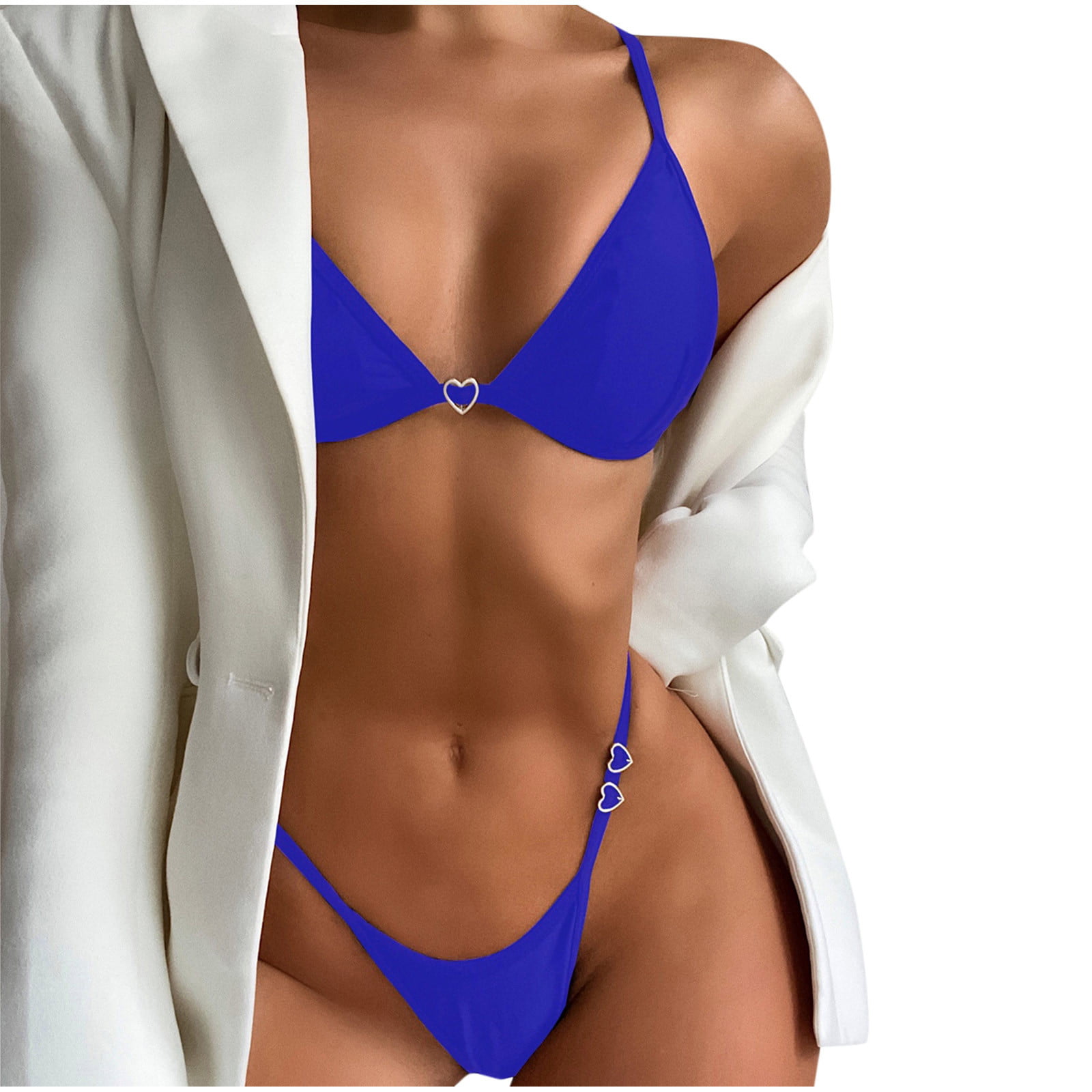 bikinis for women Women's Bikini Solid Set Swimsuit Two Piece Filled Bra  Swimwear Beachwear womens bikini 
