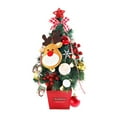thumbnail image 1 of Darzheoy Tabletop Christmas Tree 19.7" Mini Christmas Tree with Light Set Holiday Decoration Window Display Christmas Decorations, 1 of 6
