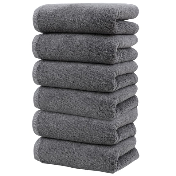 Darzheoy Tens Towels Pack of 6 Extra Large Bath Towels 13.8 x 30.7 Inches, Larger & Lighter, Quicker to Dry, Lighter Weight, Super Soft and Absorbent, Bathroom Towels