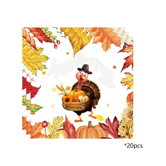 Darzheoy Thanksgiving Party Supplies Paper Plates Disposable Tableware with Fall Pumpkin Leaves Pattern for Harvest Party Dinner Autumn Celebration (10PCS)
