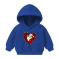 thumbnail image 1 of Darzheoy Toddler Baby Long Sleeve Hooded Shirt Pocket Pullover Hoodies for Boys Girls 1-8 T, 1 of 2