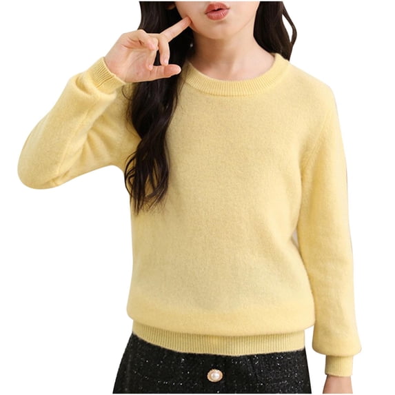 Darzheoy Toddler Boys Girls Long Sleeve T-Shirts Unisex Kids Cotton Round Neck Top Tee 4-18 T
