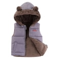 thumbnail image 1 of Darzheoy Toddler Kids Baby Boys Girls Winter Warm Solid Coats Bear Ears Hooded Padded Jacket Outwear For 12-18 Months, 1 of 3