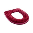 thumbnail image 1 of Darzheoy Toilet Seat Cover for Bathroom, Toilet Seat Cushion Covers Soft Thicker Warmer Washable Toilet Seat Cover Pads with Zipper Home Reusable, 1 of 1