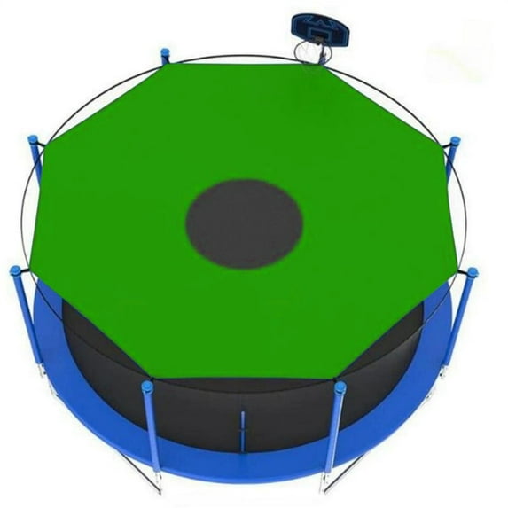 Darzheoy Trampoline Shade Cover, 12FT Sunscreen & Rainproof Anti-UV Trampolines Sunshade Accessories for Outdoor Backyard Playground, Easy to Install