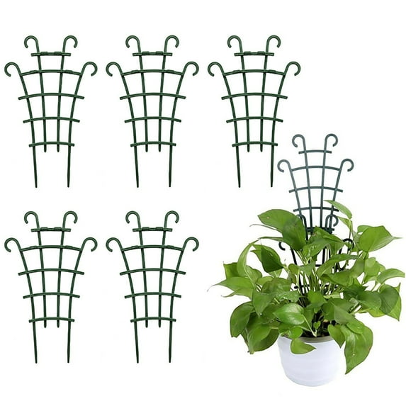 Darzheoy Trellis for Potted Plants, Stackable Plant Trellis for Climbing Plants, Pot Support for Indoor/Outdoor Vines, Pothos, and Houseplants (10Pcs)