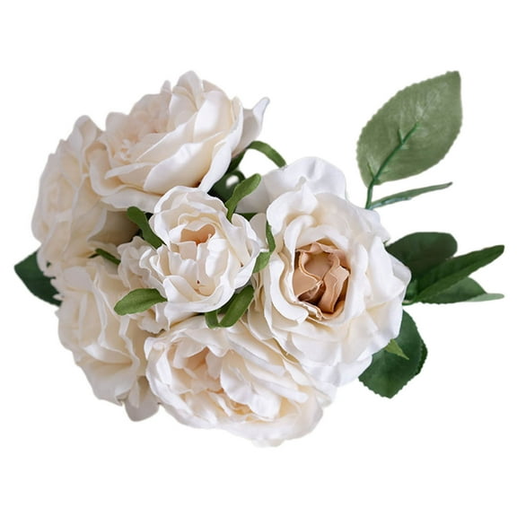 Darzheoy Vintage Artificial Peony Silk Flowers Bouquet for Wedding Party Office Hotel and Home Decoration