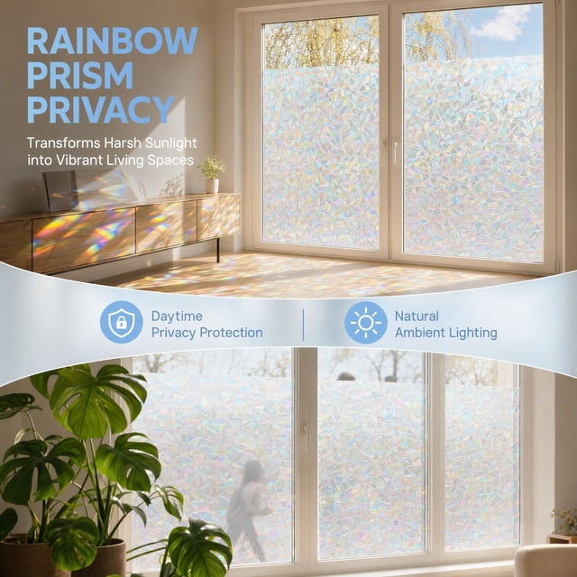 Non Gift Sticker Darzheoy Window Privacy Film, Stained Glass Window Film, Static Cling ...