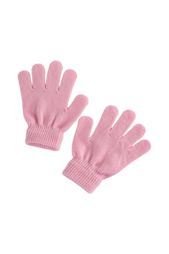 Winter Gloves for Kids Boys Girls Warm Knit Gloves Clod Weather Stretchy Magic Knit Fingered Toddler Winter Gloves