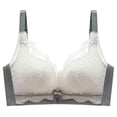 thumbnail image 1 of Darzheoy Wire-Free Bra for Women Ladies Comfortable Breathable No Steel Sexy Lace Gathering Adjustment Lift Bra Underwear Bras for Women High Support 34/75AB, 1 of 9