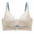 thumbnail image 1 of Darzheoy Wire-Free Bra for Women Ladies Comfortable Breathable No Steel Sexy Lace Gathering Adjustment Lift Bra Underwear High Impact Bras for Women M（34/75AB）, 1 of 9