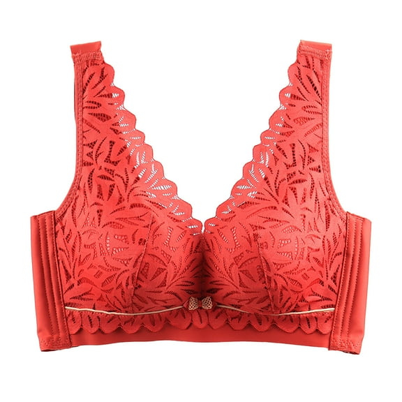 Darzheoy Wire-Free Bra for Women Bra Wire Free Underwear OnePiece Bra Everyday Bras Lace Underwear Bras 38/85C
