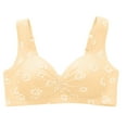 thumbnail image 1 of Darzheoy Wire-Free Bra for Women Fashion Plus Size Wire Free Comfortable Printing Push Up Hollow Out Bra Underwear Sport Bras for Women 42/95BC, 1 of 3