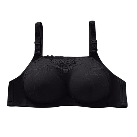 Darzheoy Wire-Free Bra for Women Fashion Plus Size Wire Free Comfortable Push Up Hollow Out Bra Underwear Yoga Sports Bras for Women 42/95BC