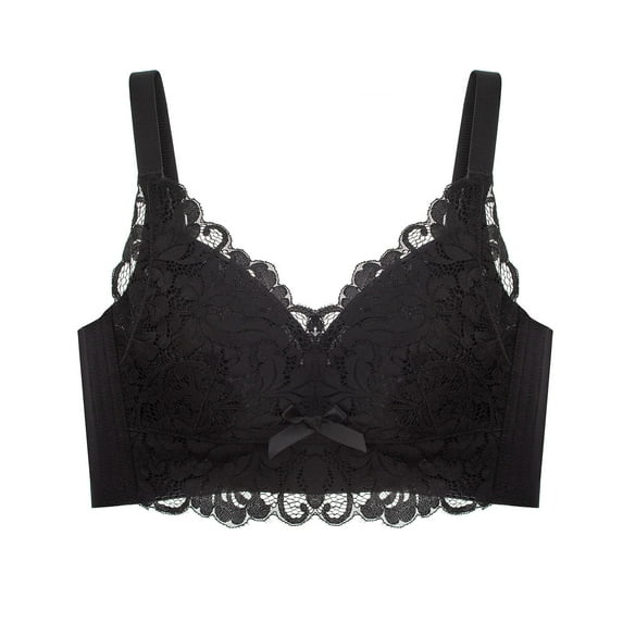 Darzheoy Wire-Free Bra for Women Ladies Comfortable Breathable No Steel Sexy Lace Gathering Adjustment Lift Bra Underwear Bras for Women 34BC=75BC
