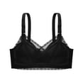 thumbnail image 1 of Darzheoy Wire-Free Bra for Women Plus Size Lace Bra No Steel Push Up Underwear Vest-Style Sleep Bra Bralette 36/80BCD, 1 of 4