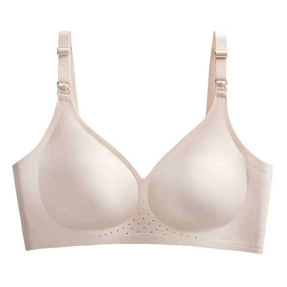Darzheoy Wire-Free Bra for Women Pregnancy Seamless Breastfeding Bras No Underwire Bras for Women M
