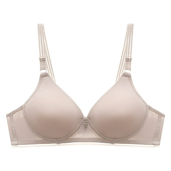 Darzheoy Wire-Free Bra for Women Printing Gathered Together Daily Bra Underwear No Rims Women Bras 42/95A