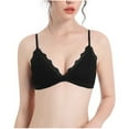 thumbnail image 1 of Darzheoy Wire-Free Bra for Women Rimless Bra Thin Cup Girl Sexy Comfortable Lace Underwear High Impact Bras for Women M, 1 of 7